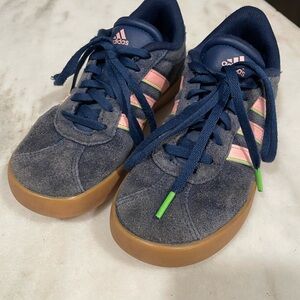 Adidas Kids' Blue and Pink Sneakers